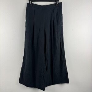 BANANA REPUBLIC Womens linen blend pullon wide-leg cropped pants - XS